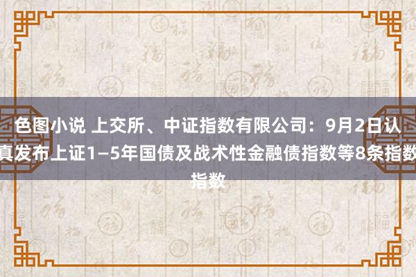 色图小说 上交所、中证指数有限公司：9月2日认真发布上证1—5年国债及战术性金融债指数等8条指数