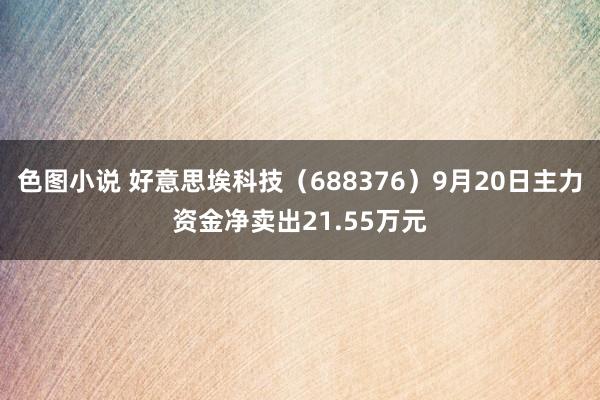 色图小说 好意思埃科技（688376）9月20日主力资金净卖出21.55万元