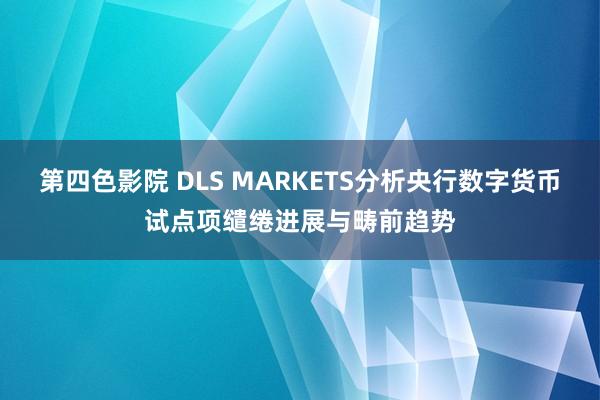 第四色影院 DLS MARKETS分析央行数字货币试点项缱绻进展与畴前趋势