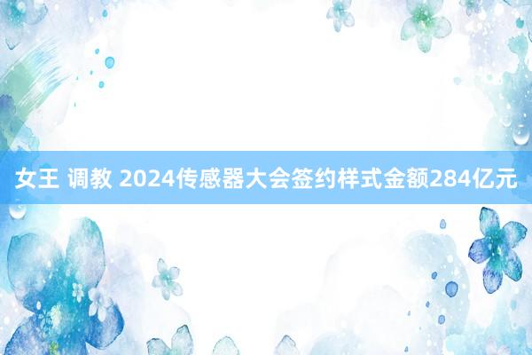 女王 调教 2024传感器大会签约样式金额284亿元