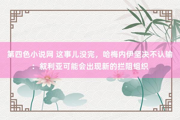 第四色小说网 这事儿没完，哈梅内伊坚决不认输：叙利亚可能会出现新的拦阻组织