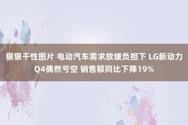 狠狠干性图片 电动汽车需求放缓负担下 LG新动力Q4偶然亏空 销售额同比下降19%