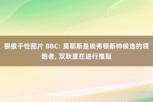 狠狠干性图片 BBC: 莫耶斯是埃弗顿新帅候选的领跑者， 双耿直在进行推敲