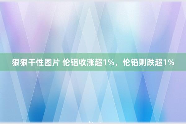 狠狠干性图片 伦铝收涨超1%，伦铅则跌超1%